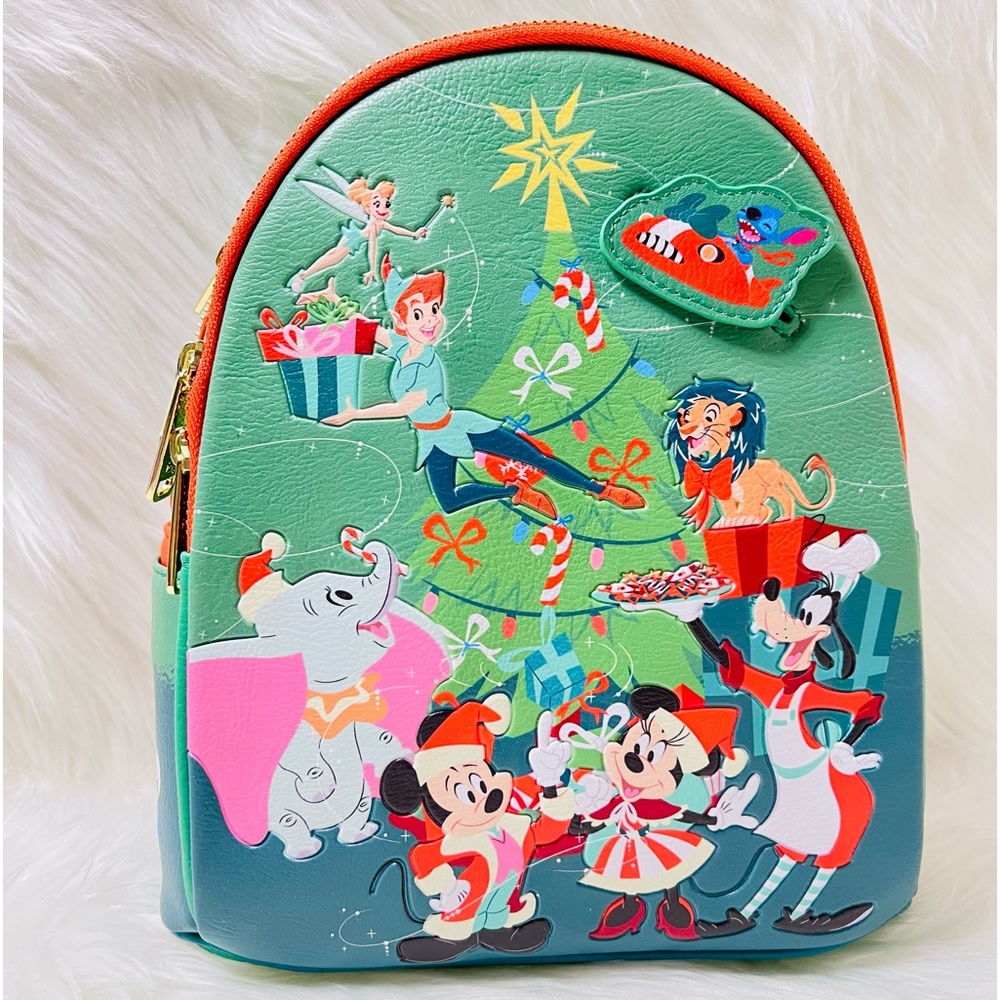 Disney Classics Christmas Glow-in-the-Dark Loungefly Mini Backpack - Picture 4 of 12